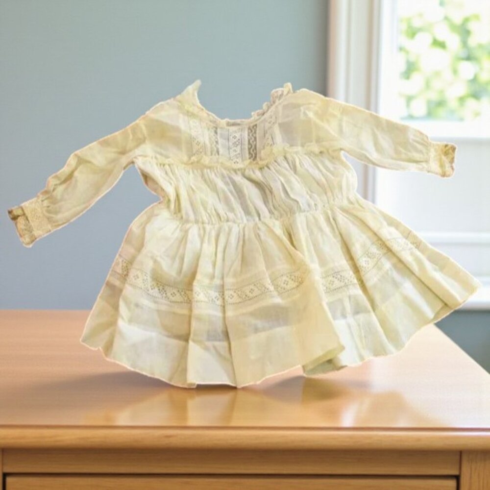 Antique Baby Clothes Dress & Jacket 2 Pc Set Great Granny Core